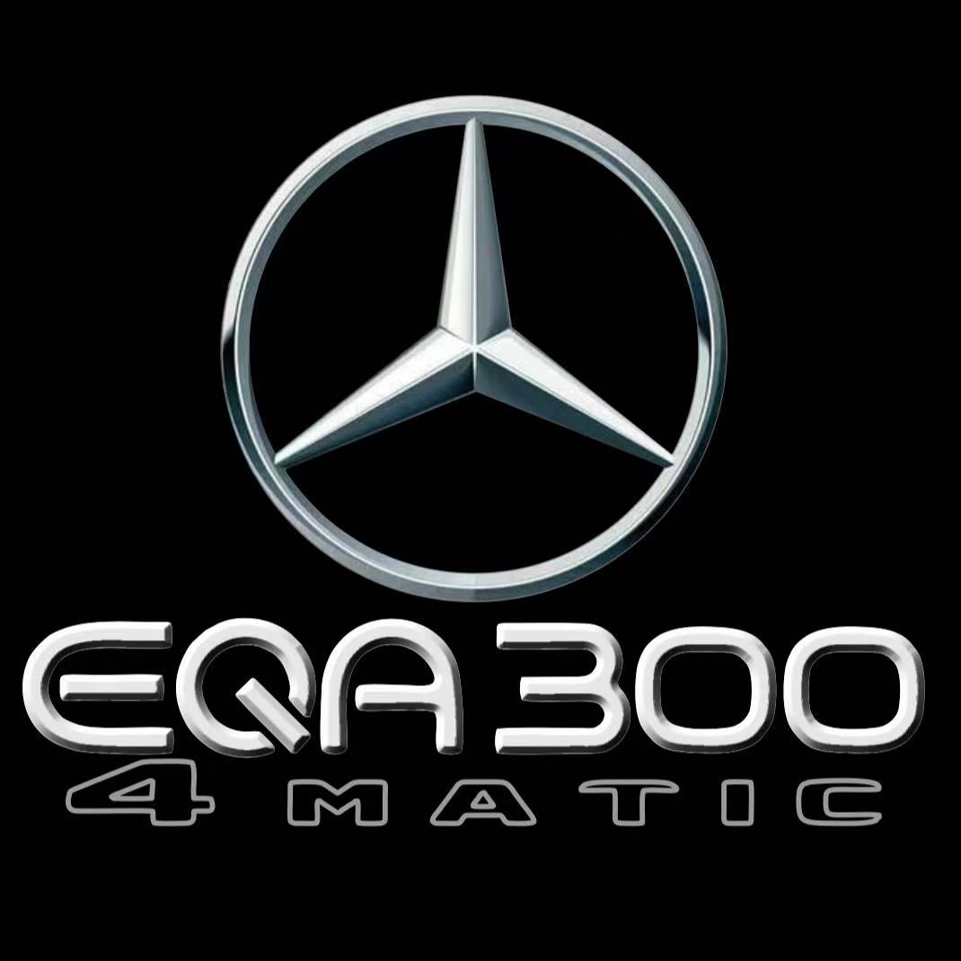 MERCEDES BENZ EQA 300 LOGO PROJECTOT LIGHTS  (quantity 1 = 1 set /2 door lights with 2 logo films)Nr.02M152