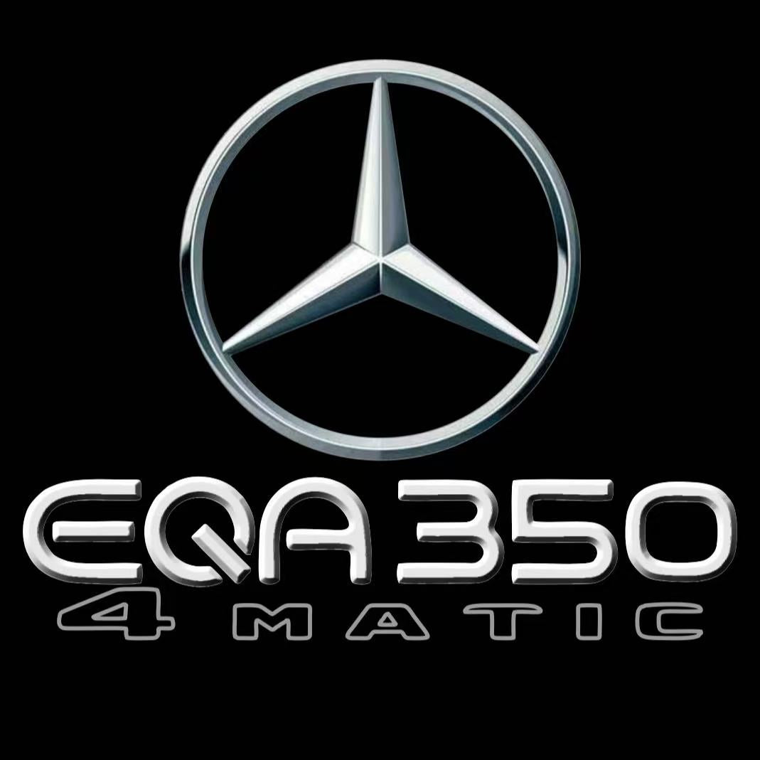 MERCEDES BENZ EQA 350 LOGO PROJECTOT LIGHTS  (quantity 1 = 1 set /2 door lights with 2 logo films)Nr.02M148