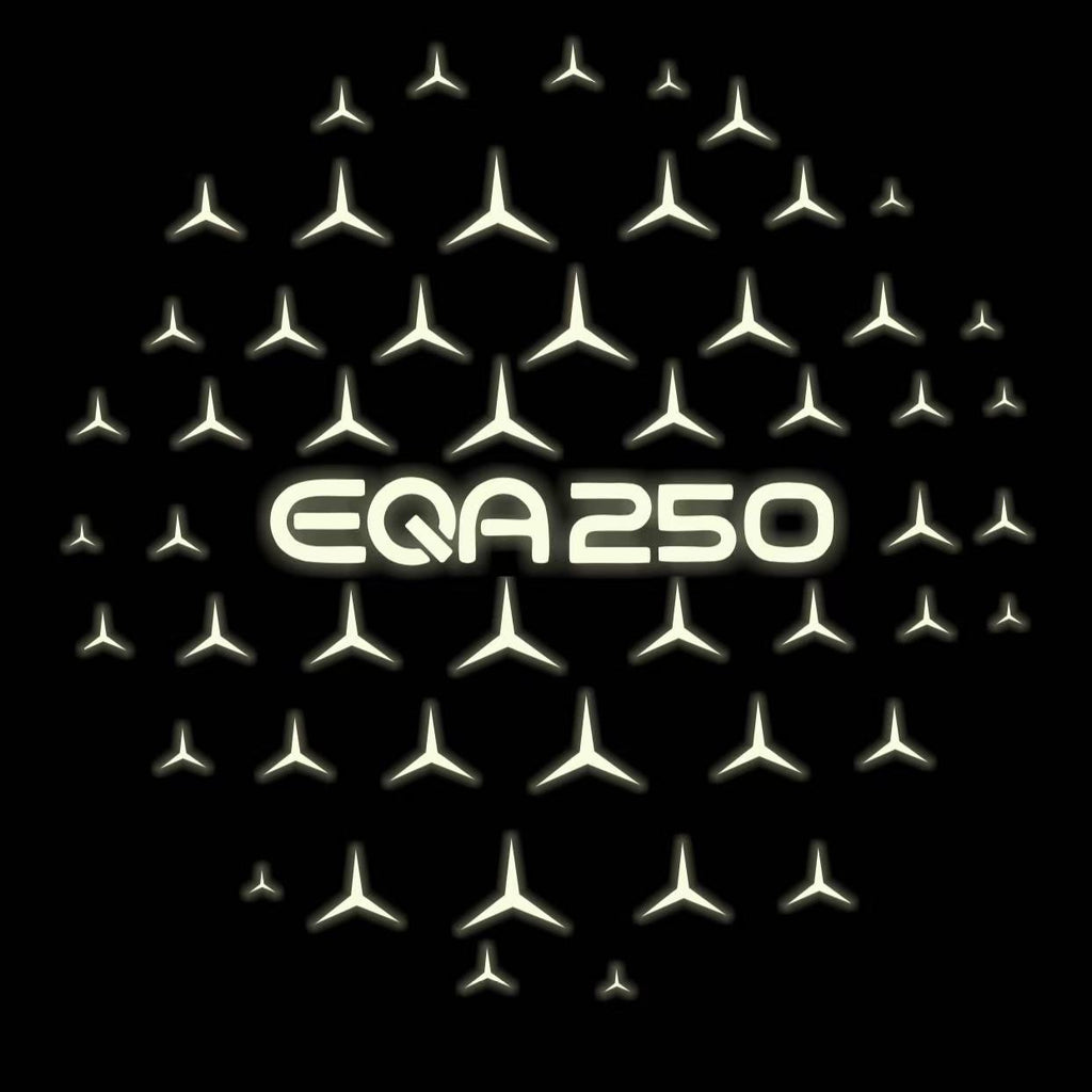 MERCEDES BENZ EQA 250 LOGO PROJECTOT LIGHTS  (quantity 1 = 1 set /2 door lights with 2 logo films)Nr.02M145