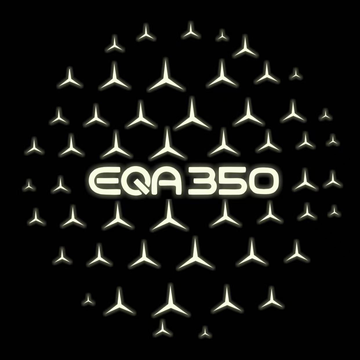 MERCEDES BENZ EQA 350 LOGO PROJECTOT LIGHTS  (quantity 1 = 1 set /2 door lights with 2 logo films)Nr.02M146