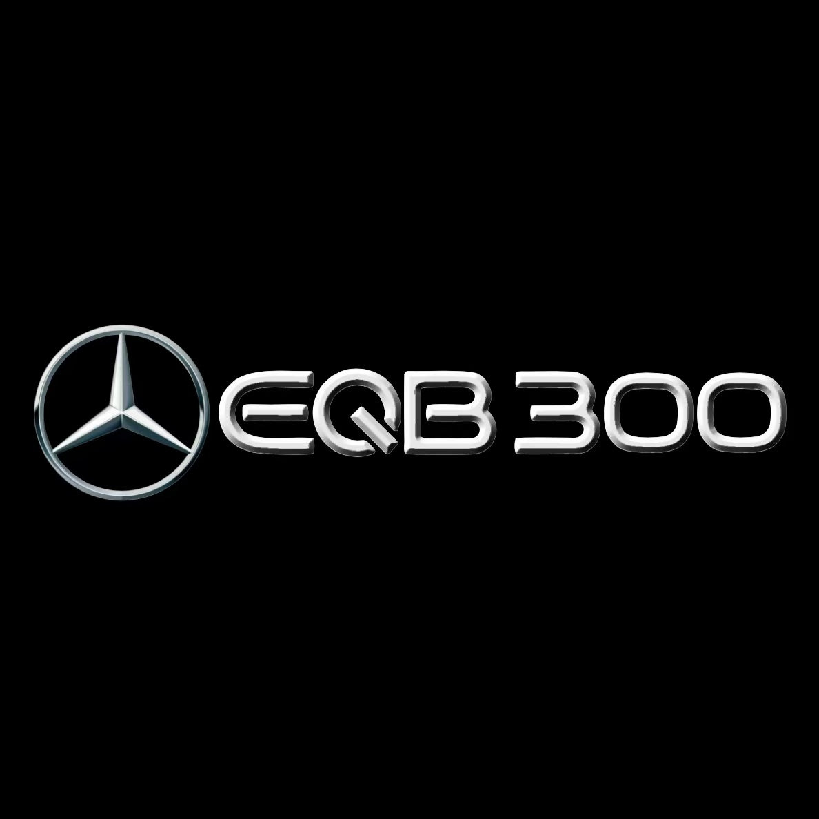 MERCEDES BENZ EQB 300 LOGO PROJECTOT LIGHTS  (quantity 1 = 1 set /2 door lights with 2 logo films)Nr.02M162