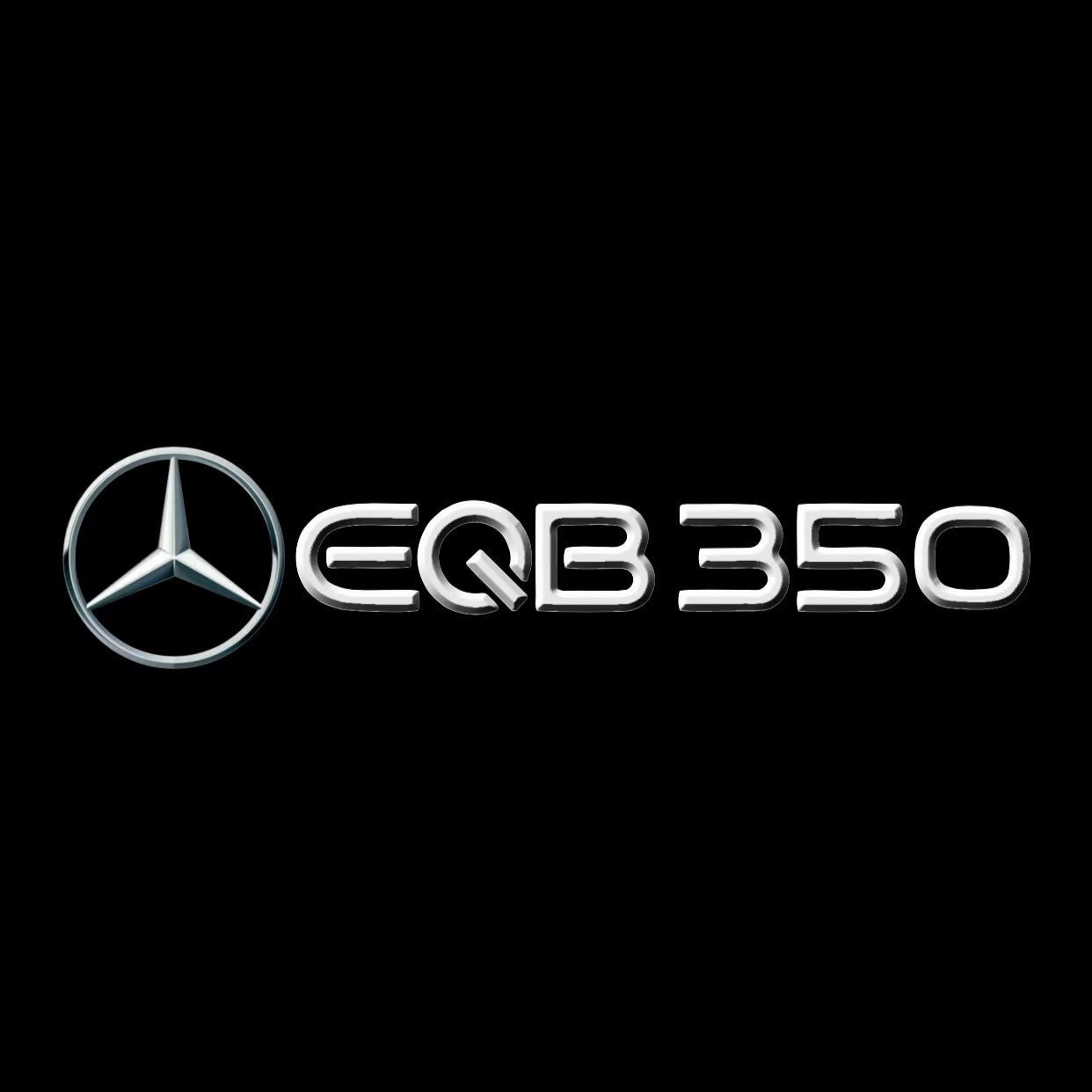 MERCEDES BENZ EQB 350 LOGO PROJECTOT LIGHTS  (quantity 1 = 1 set /2 door lights with 2 logo films)Nr.02M155