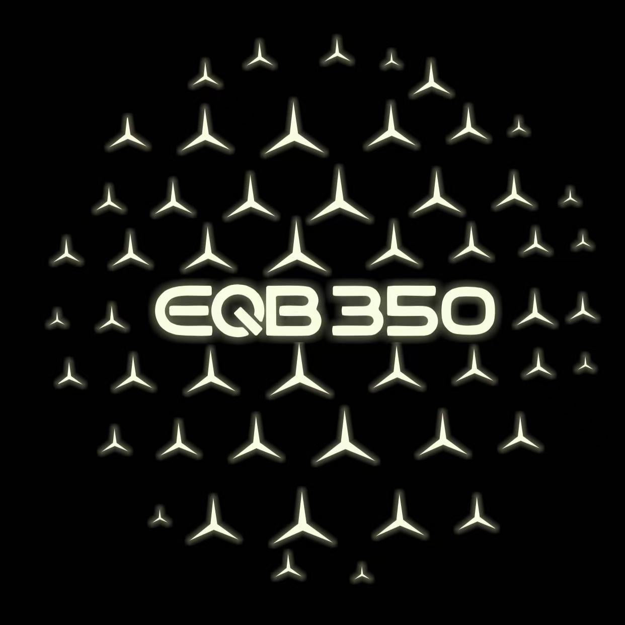 MERCEDES BENZ EQB 350 LOGO PROJECTOT LIGHTS  (quantity 1 = 1 set /2 door lights with 2 logo films)Nr.02M154