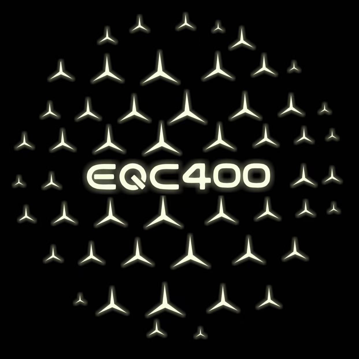 MERCEDES BENZ EQC 400 LOGO PROJECTOT LIGHTS  (quantity 1 = 1 set /2 door lights with 2 logo films)Nr.02M165