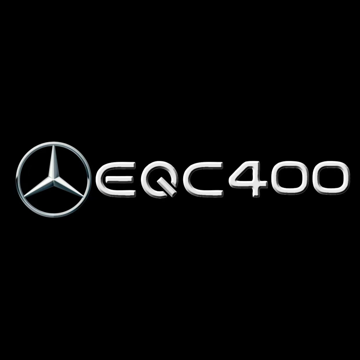 MERCEDES BENZ EQC 400 LOGO PROJECTOT LIGHTS  (quantity 1 = 1 set /2 door lights with 2 logo films)Nr.02M163