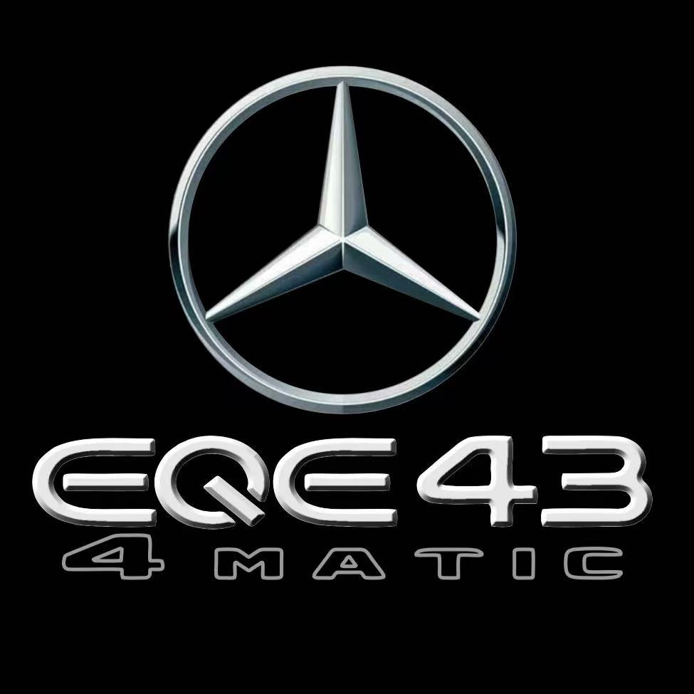 MERCEDES BENZ EQE 43 LOGO PROJECTOT LIGHTS  (quantity 1 = 1 set /2 door lights with 2 logo films)Nr.02M180