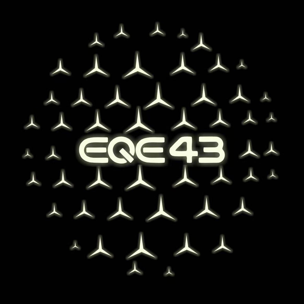 MERCEDES BENZ EQE 43 LOGO PROJECTOT LIGHTS  (quantity 1 = 1 set /2 door lights with 2 logo films)Nr.02M169