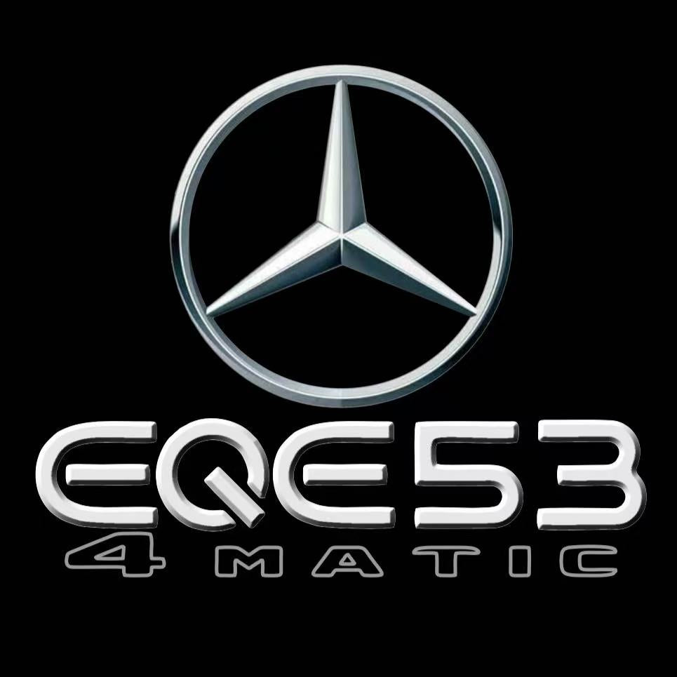 MERCEDES BENZ EQE 53 LOGO PROJECTOT LIGHTS  (quantity 1 = 1 set /2 door lights with 2 logo films)Nr.02M172