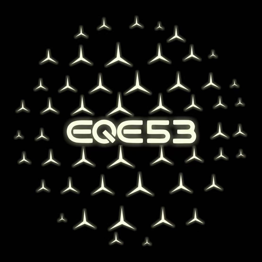 MERCEDES BENZ EQE 53 LOGO PROJECTOT LIGHTS  (quantity 1 = 1 set /2 door lights with 2 logo films)Nr.02M167