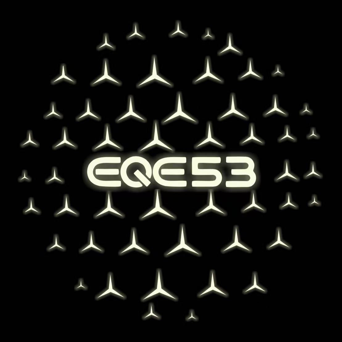 MERCEDES BENZ EQE 53 LOGO PROJECTOT LIGHTS  (quantity 1 = 1 set /2 door lights with 2 logo films)Nr.02M167