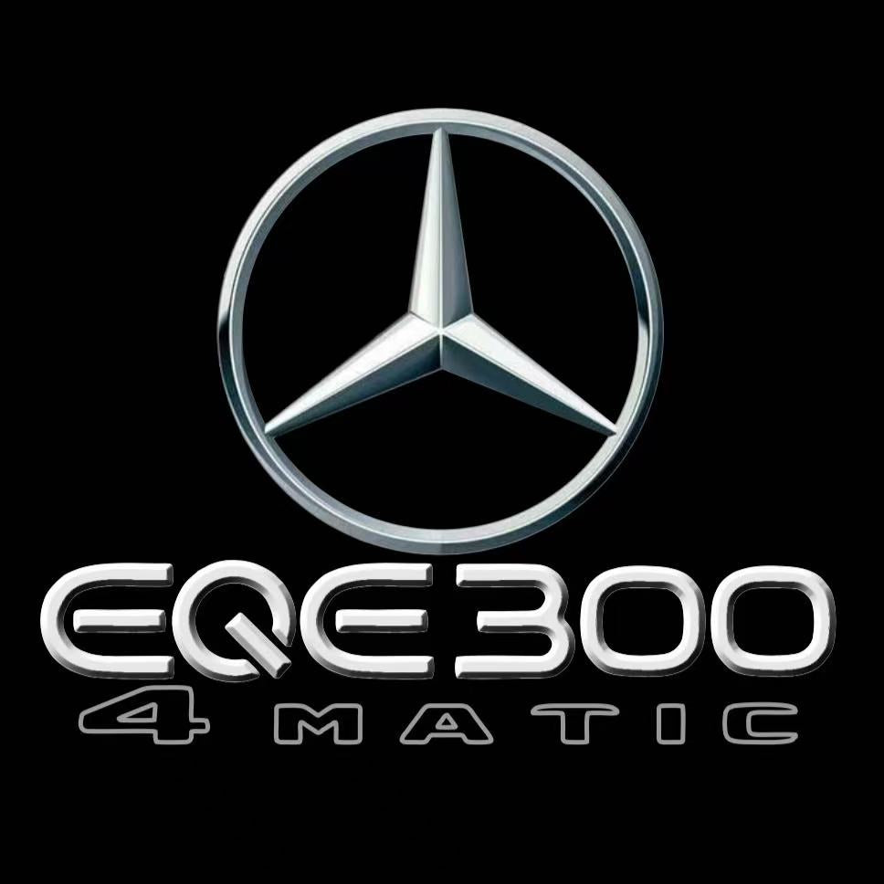 MERCEDES BENZ EQE 300 LOGO PROJECTOT LIGHTS  (quantity 1 = 1 set /2 door lights with 2 logo films)Nr.02M177