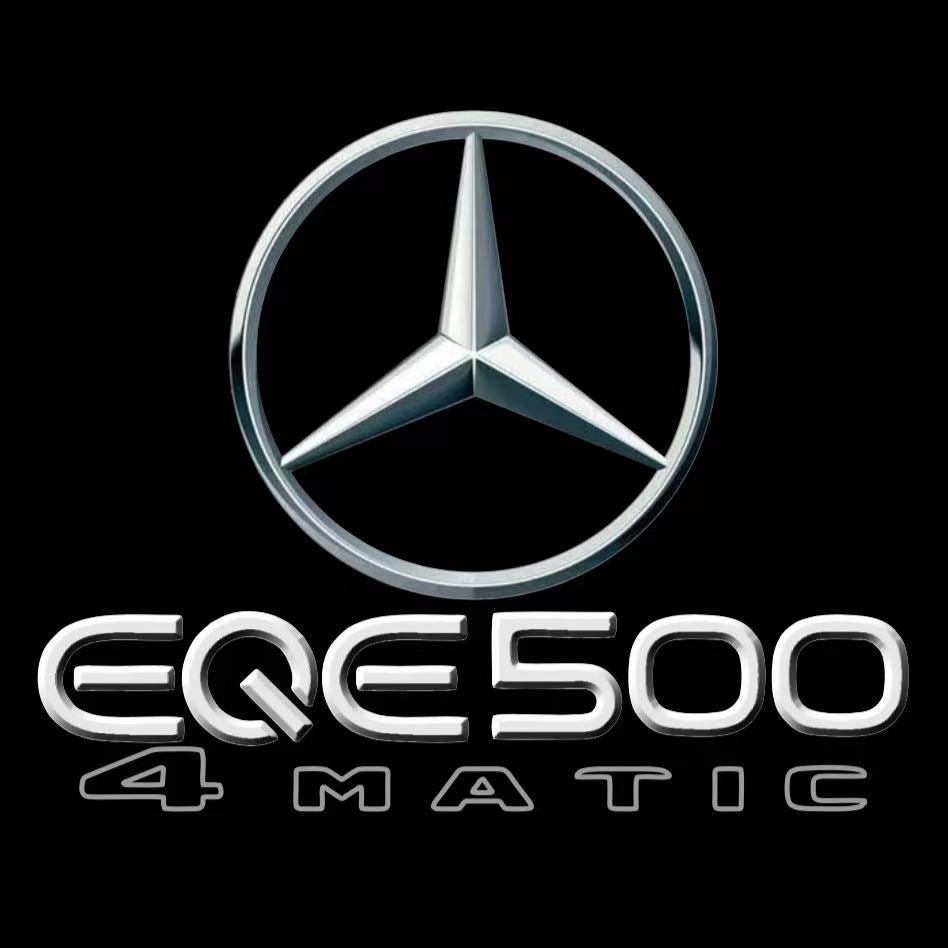 MERCEDES BENZ EQE 500 LOGO PROJECTOT LIGHTS  (quantity 1 = 1 set /2 door lights with 2 logo films)Nr.02M168