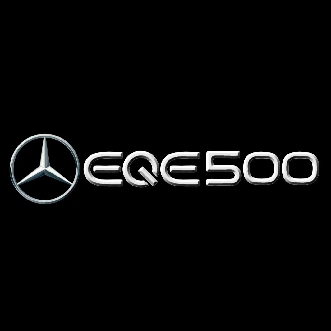 MERCEDES BENZ EQE 500 LOGO PROJECTOT LIGHTS  (quantity 1 = 1 set /2 door lights with 2 logo films)Nr.02M174