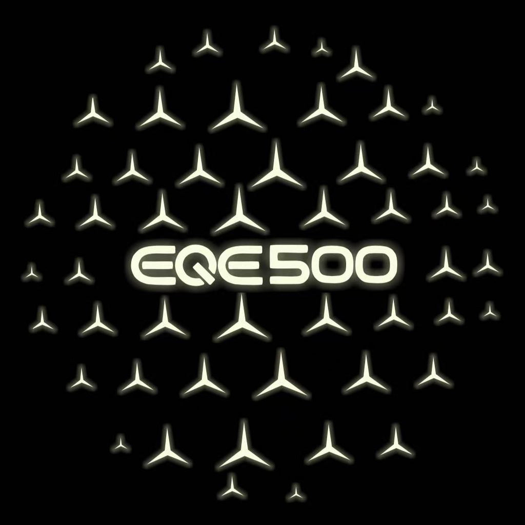 MERCEDES BENZ EQE 500 LOGO PROJECTOT LIGHTS  (quantity 1 = 1 set /2 door lights with 2 logo films)Nr.02M176