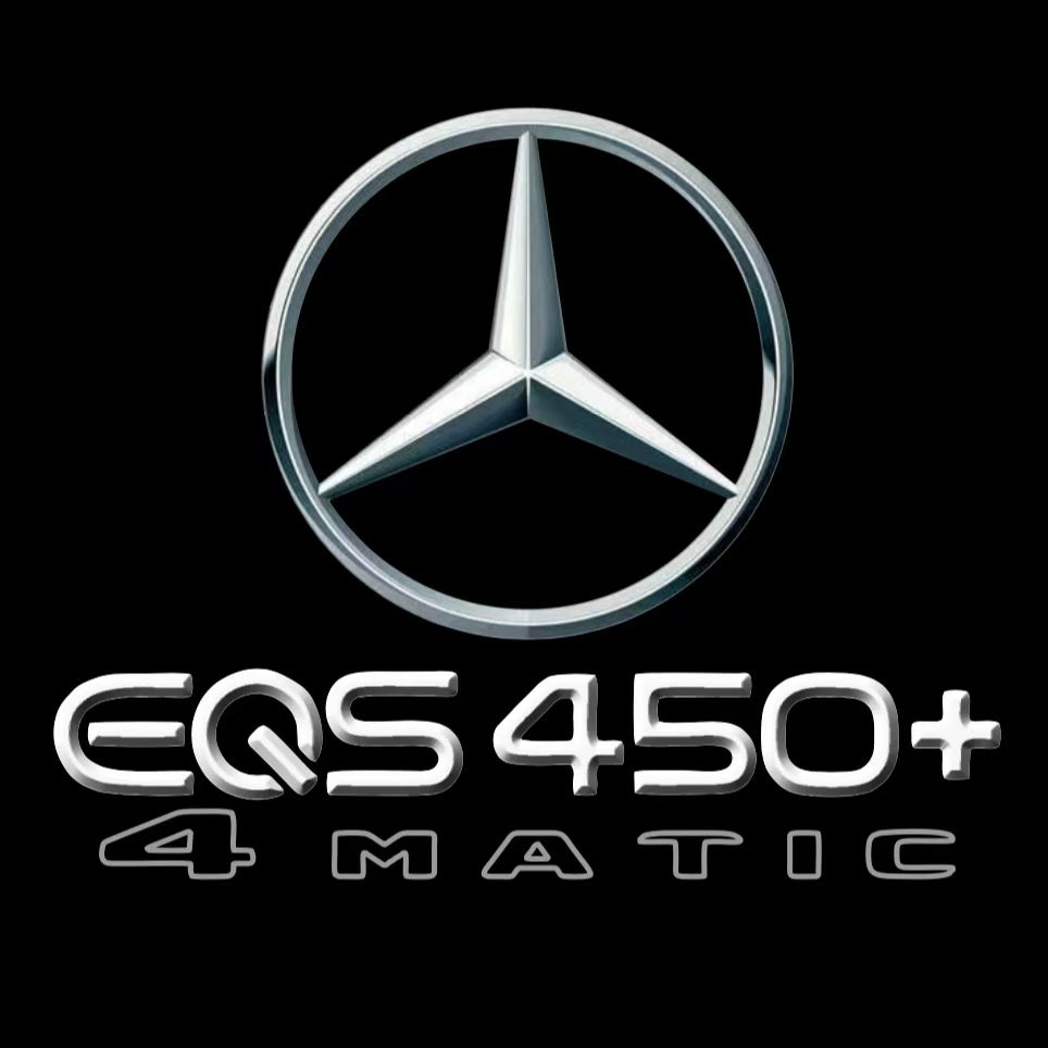 MERCEDES BENZ EQS 450+ LOGO PROJECTOT LIGHTS  (quantity 1 = 1 set /2 door lights with 2 logo films)Nr.02M181