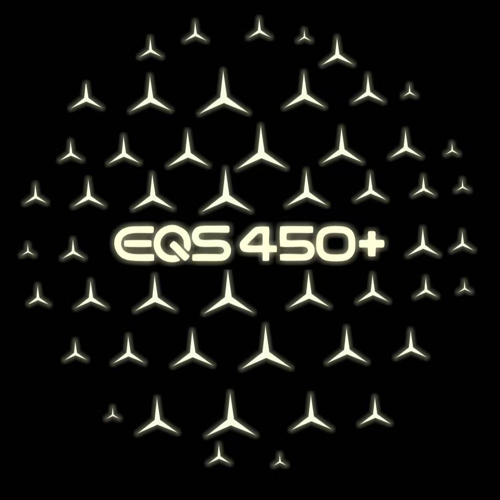 MERCEDES BENZ EQS 450+ LOGO PROJECTOT LIGHTS  (quantity 1 = 1 set /2 door lights with 2 logo films)Nr.02M183