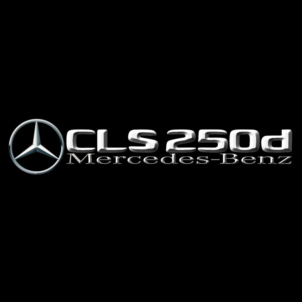 MERCEDES BENZ CLS 250d LOGO PROJECTOT LIGHTS  (quantity 1 = 1 set /2 door lights with 2 logo films)Nr.02M196
