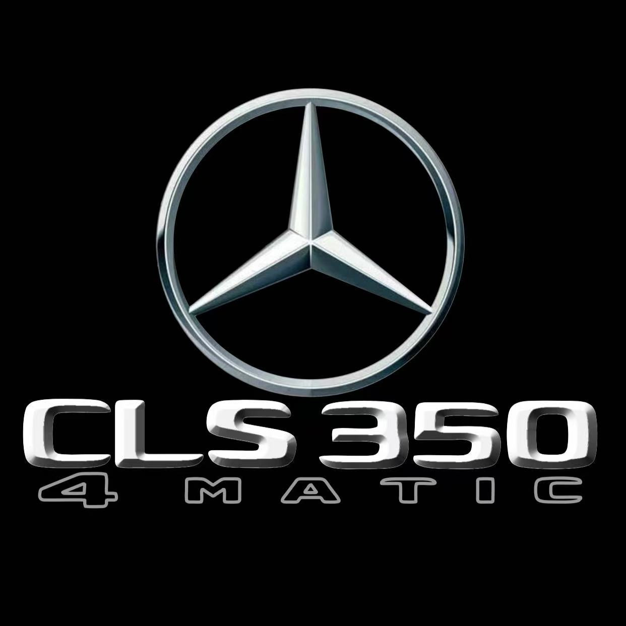 MERCEDES BENZ CLS 350 LOGO PROJECTOT LIGHTS  (quantity 1 = 1 set /2 door lights with 2 logo films)Nr.02M184