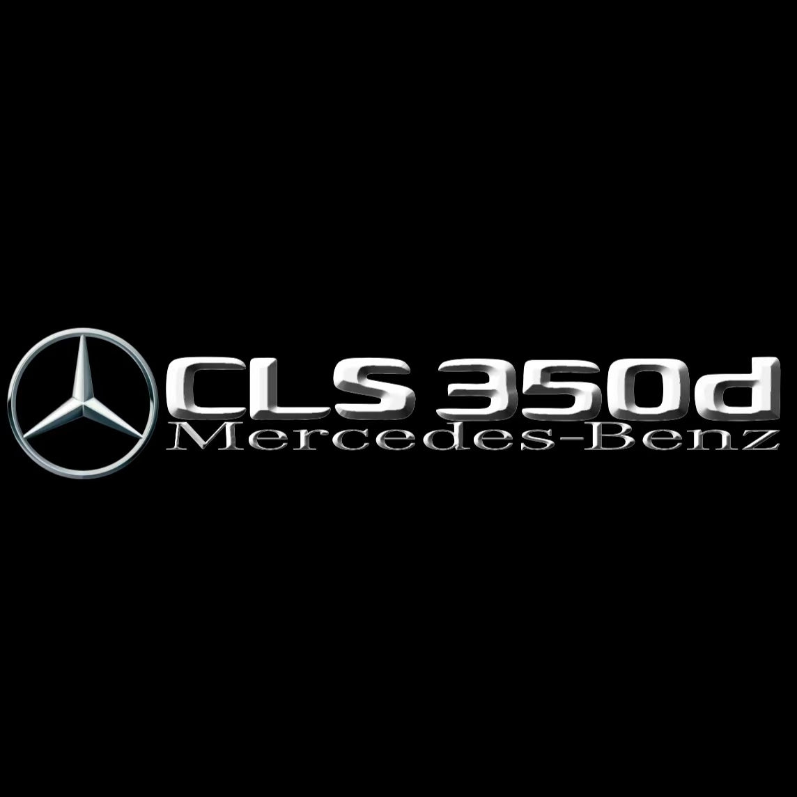 MERCEDES BENZ CLS 350d LOGO PROJECTOT LIGHTS  (quantity 1 = 1 set /2 door lights with 2 logo films)Nr.02M185