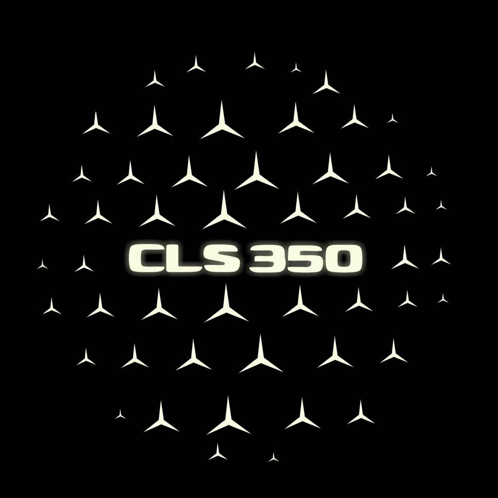 MERCEDES BENZ CLS 350 LOGO PROJECTOT LIGHTS  (quantity 1 = 1 set /2 door lights with 2 logo films)Nr.02M186