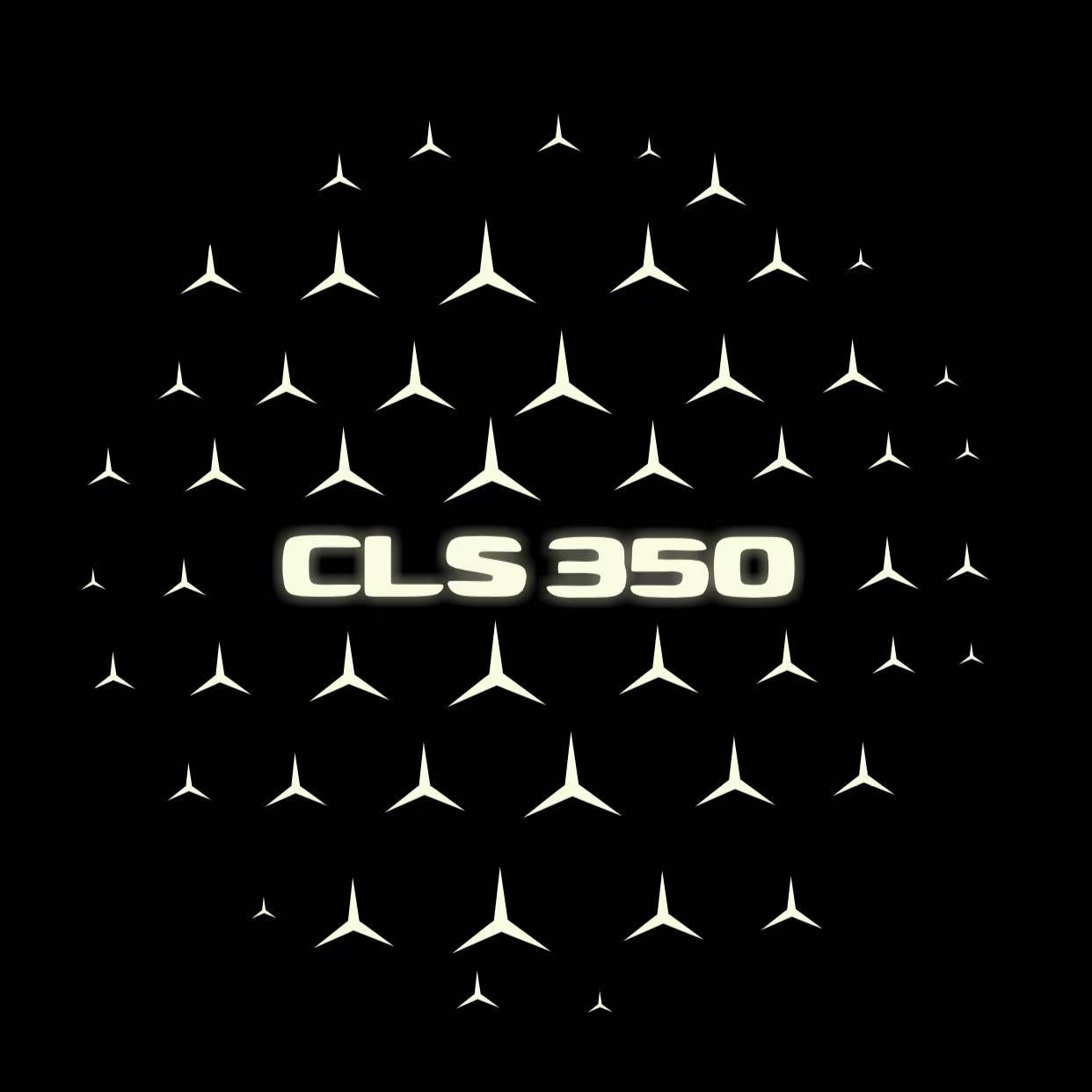 MERCEDES BENZ CLS 350 LOGO PROJECTOT LIGHTS  (quantity 1 = 1 set /2 door lights with 2 logo films)Nr.02M186