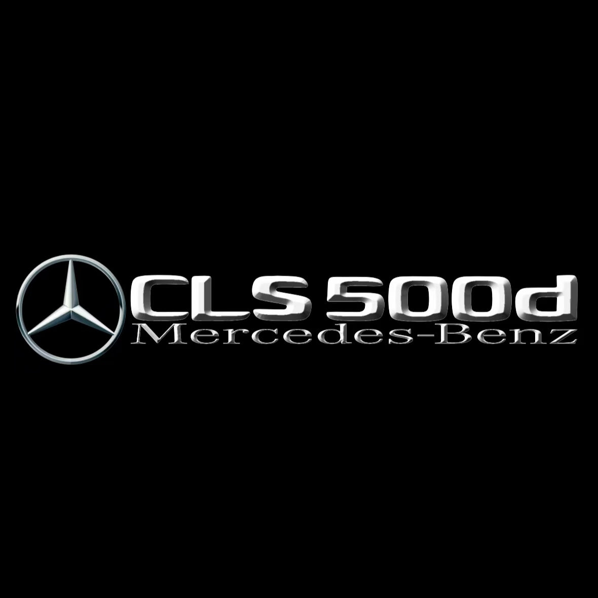 MERCEDES BENZ CLS 500d LOGO PROJECTOT LIGHTS  (quantity 1 = 1 set /2 door lights with 2 logo films)Nr.02M188