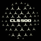 MERCEDES BENZ CLS 500 LOGO PROJECTOT LIGHTS  (quantity 1 = 1 set /2 door lights with 2 logo films)Nr.02M189