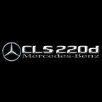 MERCEDES BENZ CLS 220d LOGO PROJECTOT LIGHTS  (quantity 1 = 1 set /2 door lights with 2 logo films)Nr.02M195