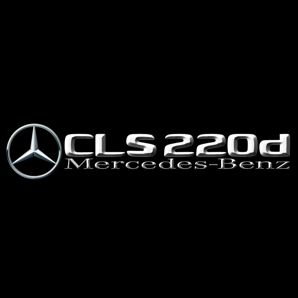 MERCEDES BENZ CLS 220d LOGO PROJECTOT LIGHTS  (quantity 1 = 1 set /2 door lights with 2 logo films)Nr.02M195