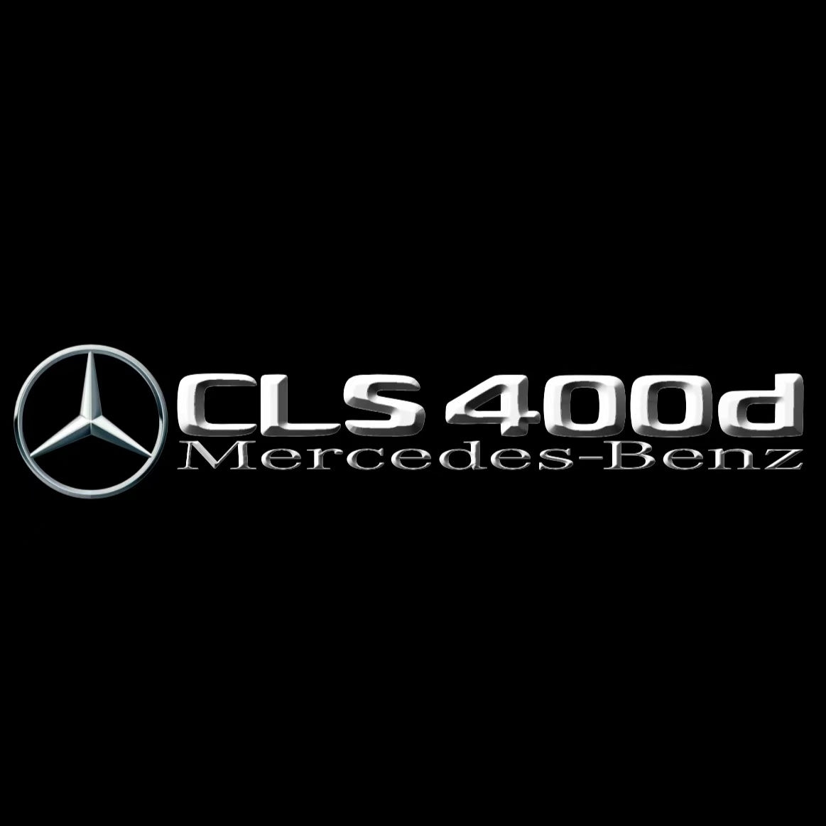 MERCEDES BENZ CLS 400d LOGO PROJECTOT LIGHTS  (quantity 1 = 1 set /2 door lights with 2 logo films)Nr.02M200