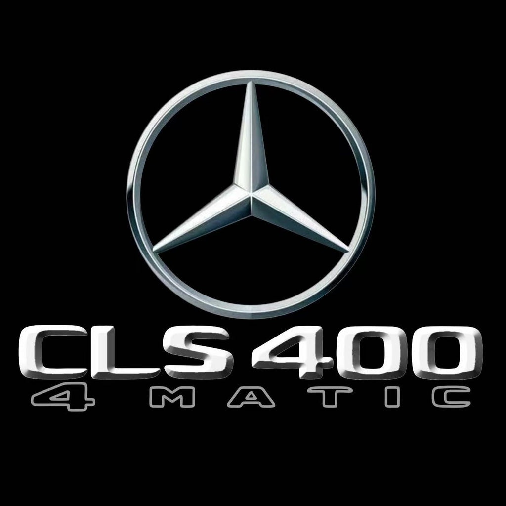 MERCEDES BENZ CLS 400 LOGO PROJECTOT LIGHTS  (quantity 1 = 1 set /2 door lights with 2 logo films)Nr.02M201