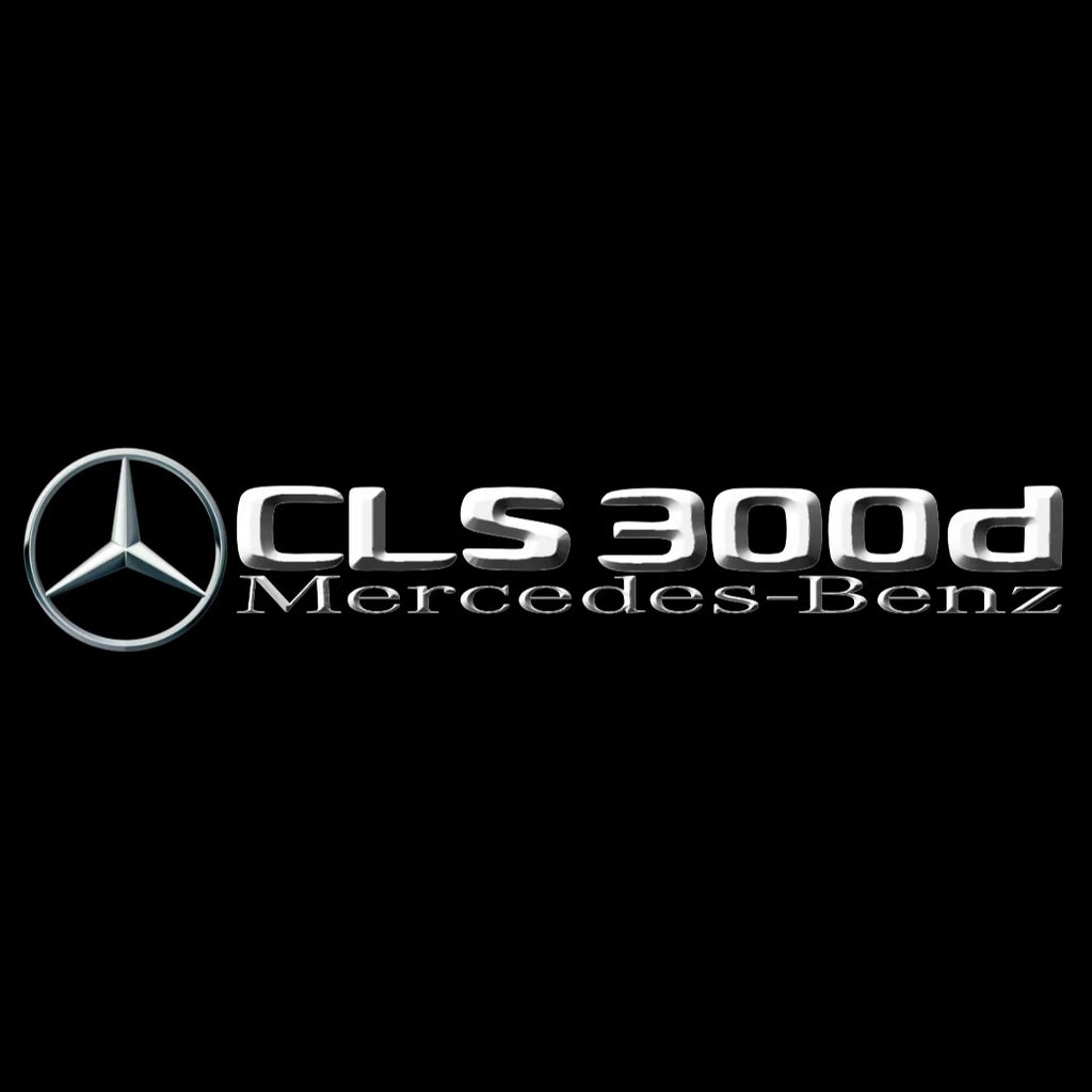 MERCEDES BENZ CLS 300d LOGO PROJECTOT LIGHTS  (quantity 1 = 1 set /2 door lights with 2 logo films)Nr.02M190