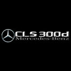 MERCEDES BENZ CLS 300d LOGO PROJECTOT LIGHTS  (quantity 1 = 1 set /2 door lights with 2 logo films)Nr.02M190