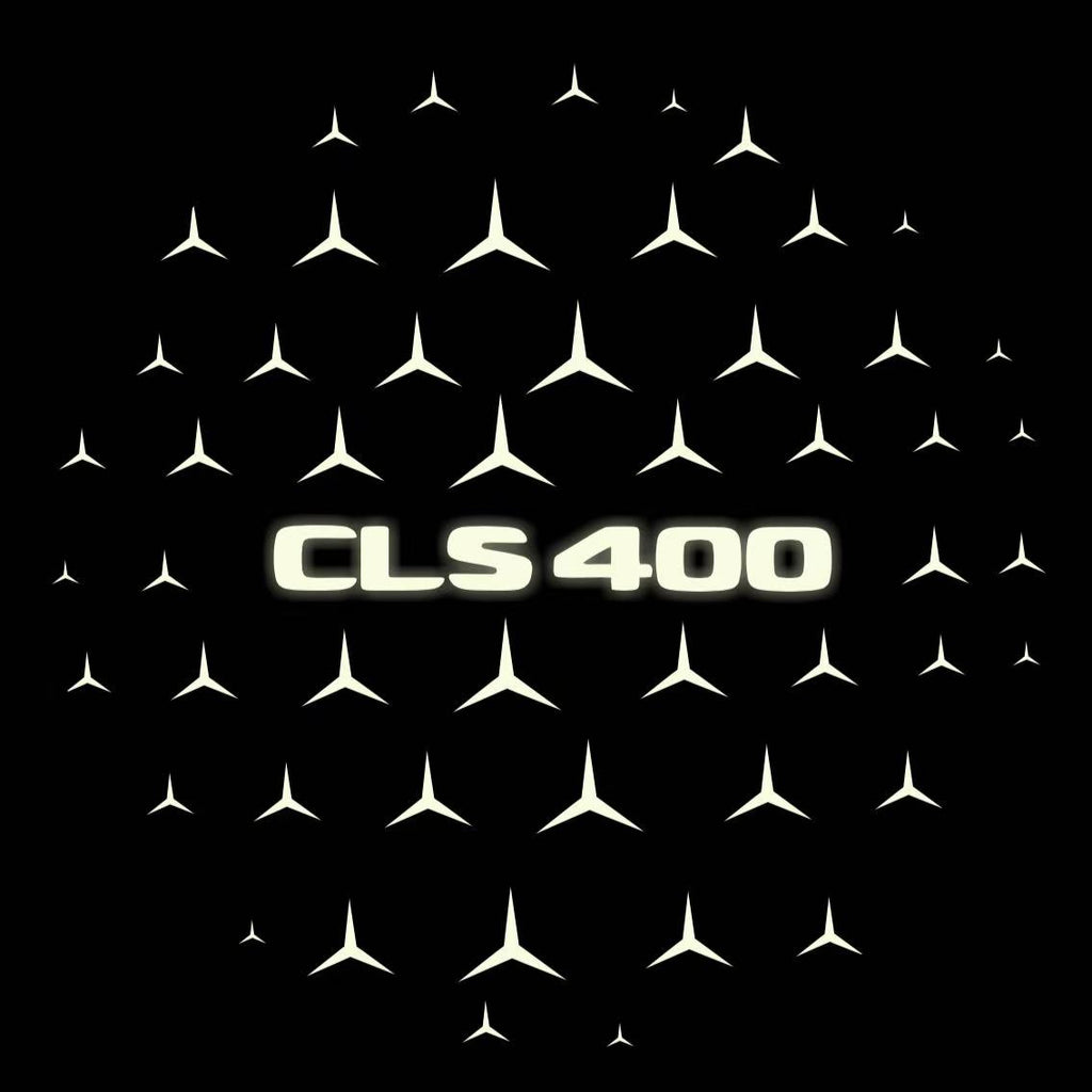 MERCEDES BENZ CLS 400 LOGO PROJECTOT LIGHTS  (quantity 1 = 1 set /2 door lights with 2 logo films)Nr.02M199