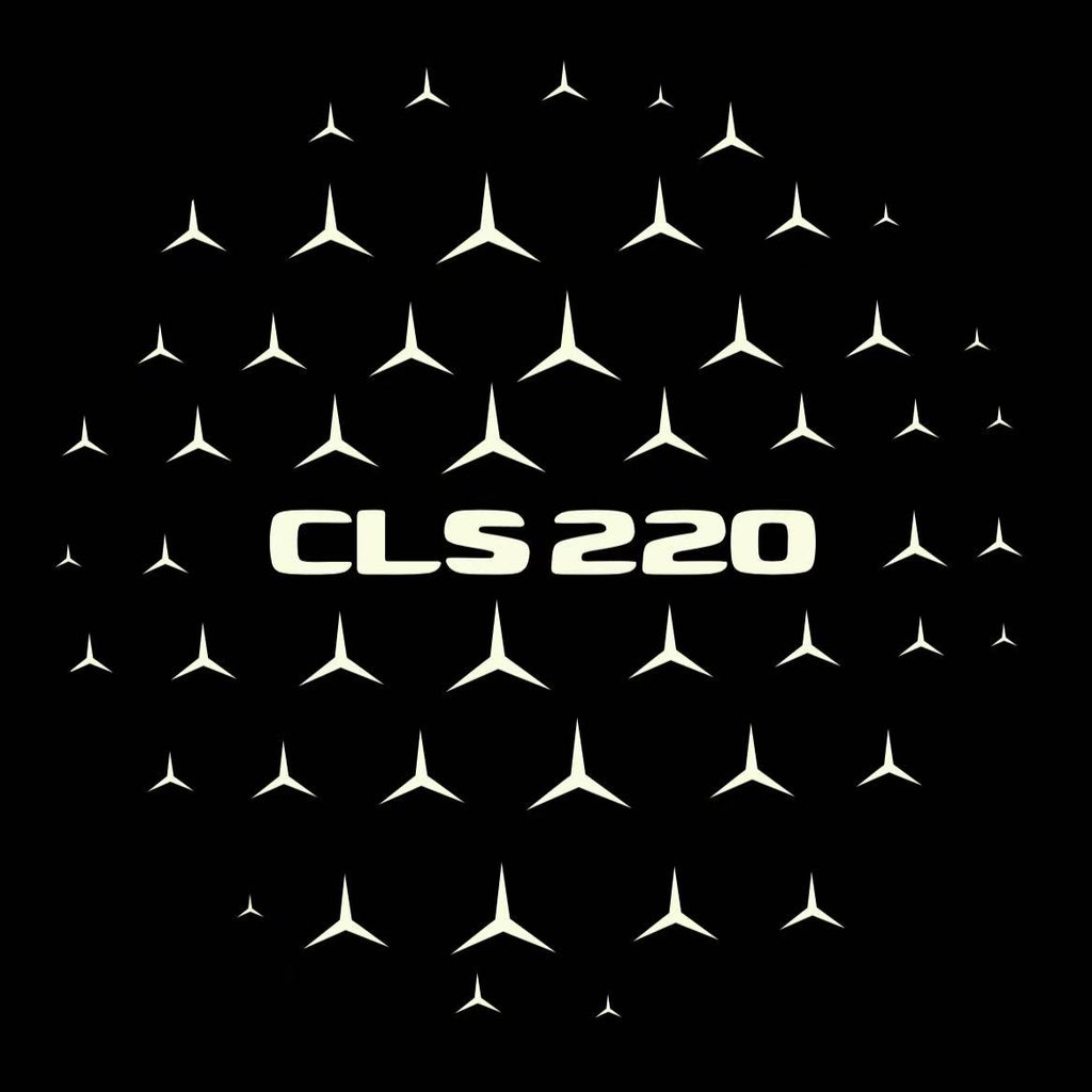 MERCEDES BENZ CLS 220 LOGO PROJECTOT LIGHTS  (quantity 1 = 1 set /2 door lights with 2 logo films)Nr.02M194