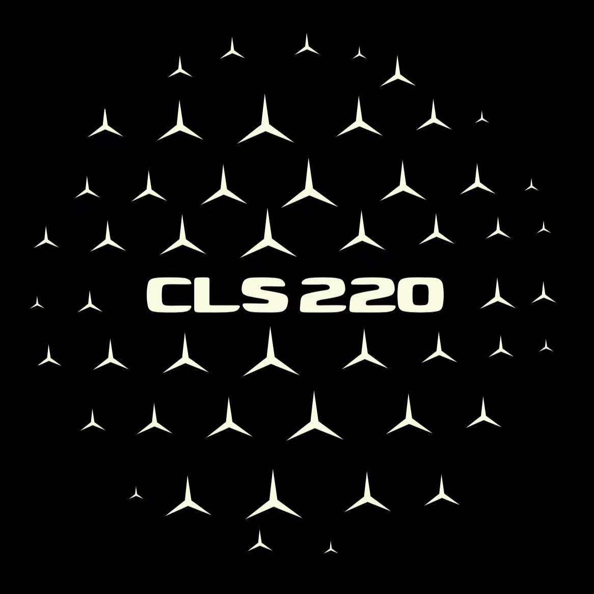 MERCEDES BENZ CLS 220 LOGO PROJECTOT LIGHTS  (quantity 1 = 1 set /2 door lights with 2 logo films)Nr.02M194
