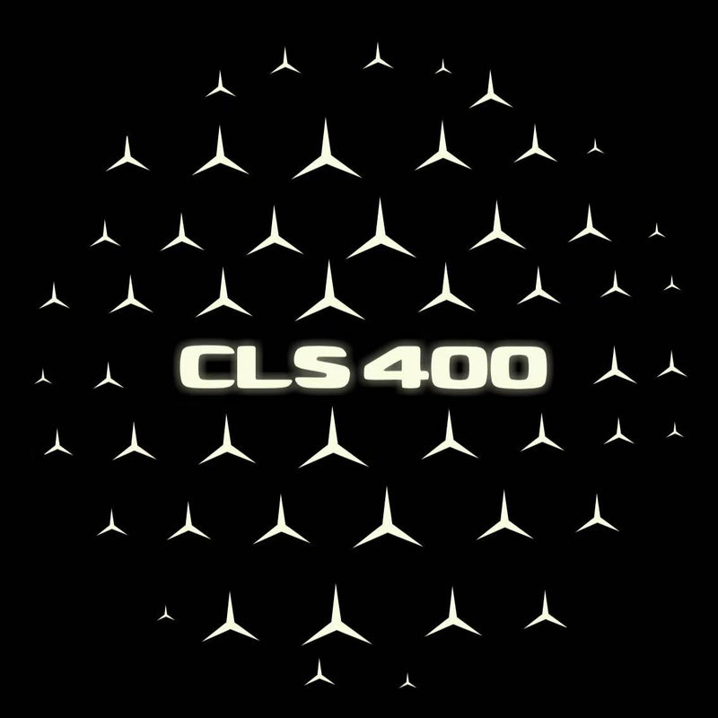 MERCEDES BENZ CLS 400 LOGO PROJECTOT LIGHTS  (quantity 1 = 1 set /2 door lights with 2 logo films)Nr.02M199
