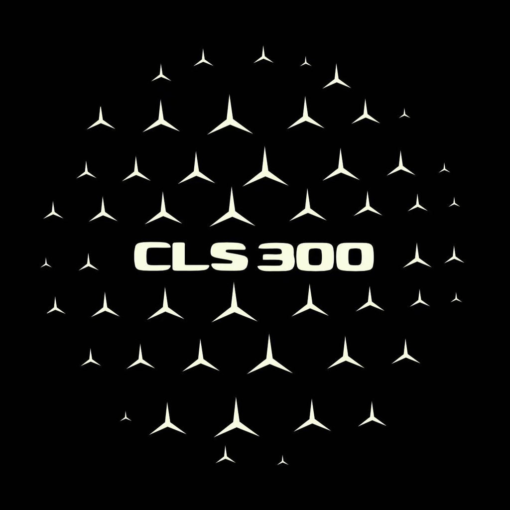 MERCEDES BENZ CLS 300 LOGO PROJECTOT LIGHTS  (quantity 1 = 1 set /2 door lights with 2 logo films)Nr.02M191