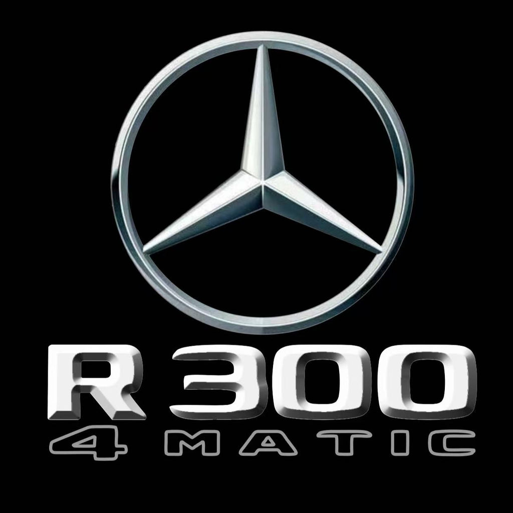 MERCEDES BENZ R 300 LOGO PROJECTOT LIGHTS  (quantity 1 = 1 set /2 door lights with 2 logo films)Nr.02M206