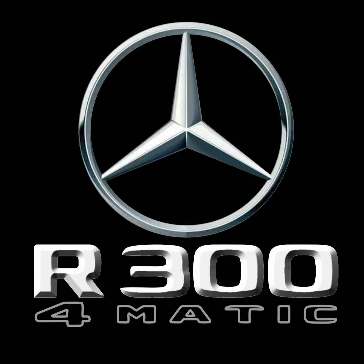 MERCEDES BENZ R 300 LOGO PROJECTOT LIGHTS  (quantity 1 = 1 set /2 door lights with 2 logo films)Nr.02M206