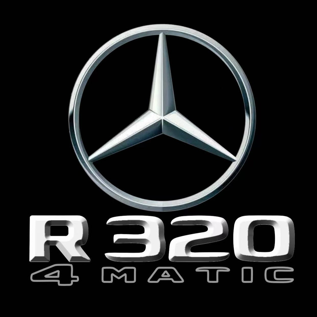 MERCEDES BENZ R 320 LOGO PROJECTOT LIGHTS  (quantity 1 = 1 set /2 door lights with 2 logo films)Nr.02M213