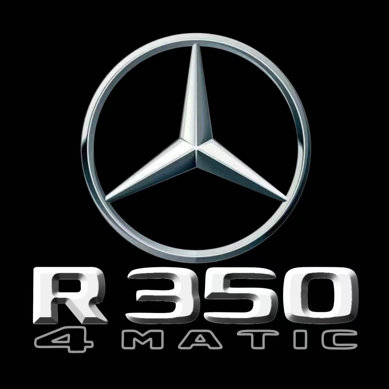 MERCEDES BENZ R 350 LOGO PROJECTOT LIGHTS  (quantity 1 = 1 set /2 door lights with 2 logo films)Nr.02M216