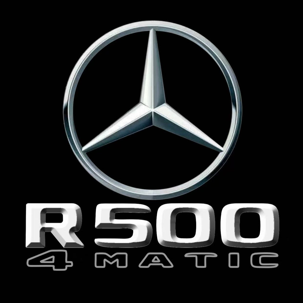 MERCEDES BENZ R 500 LOGO PROJECTOT LIGHTS  (quantity 1 = 1 set /2 door lights with 2 logo films)Nr.02M204