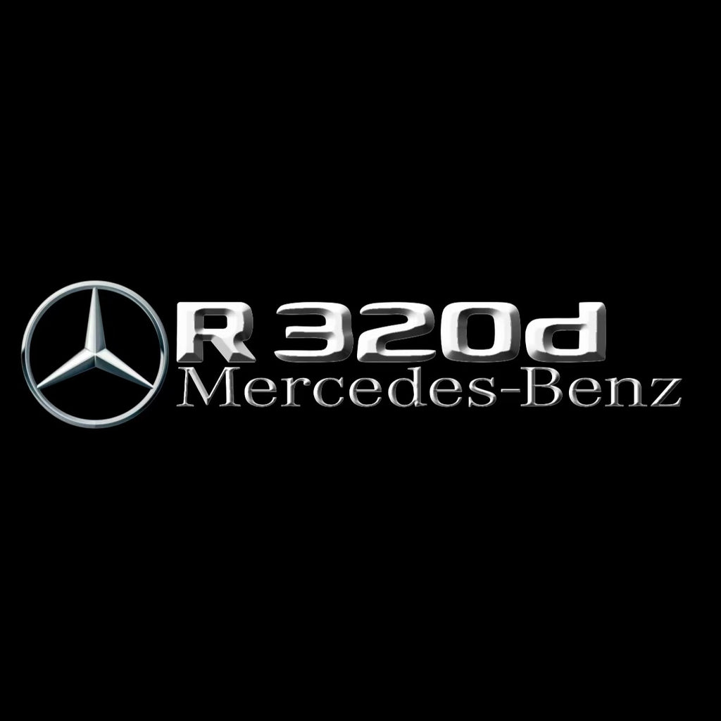 MERCEDES BENZ R 320d LOGO PROJECTOT LIGHTS  (quantity 1 = 1 set /2 door lights with 2 logo films)Nr.02M211
