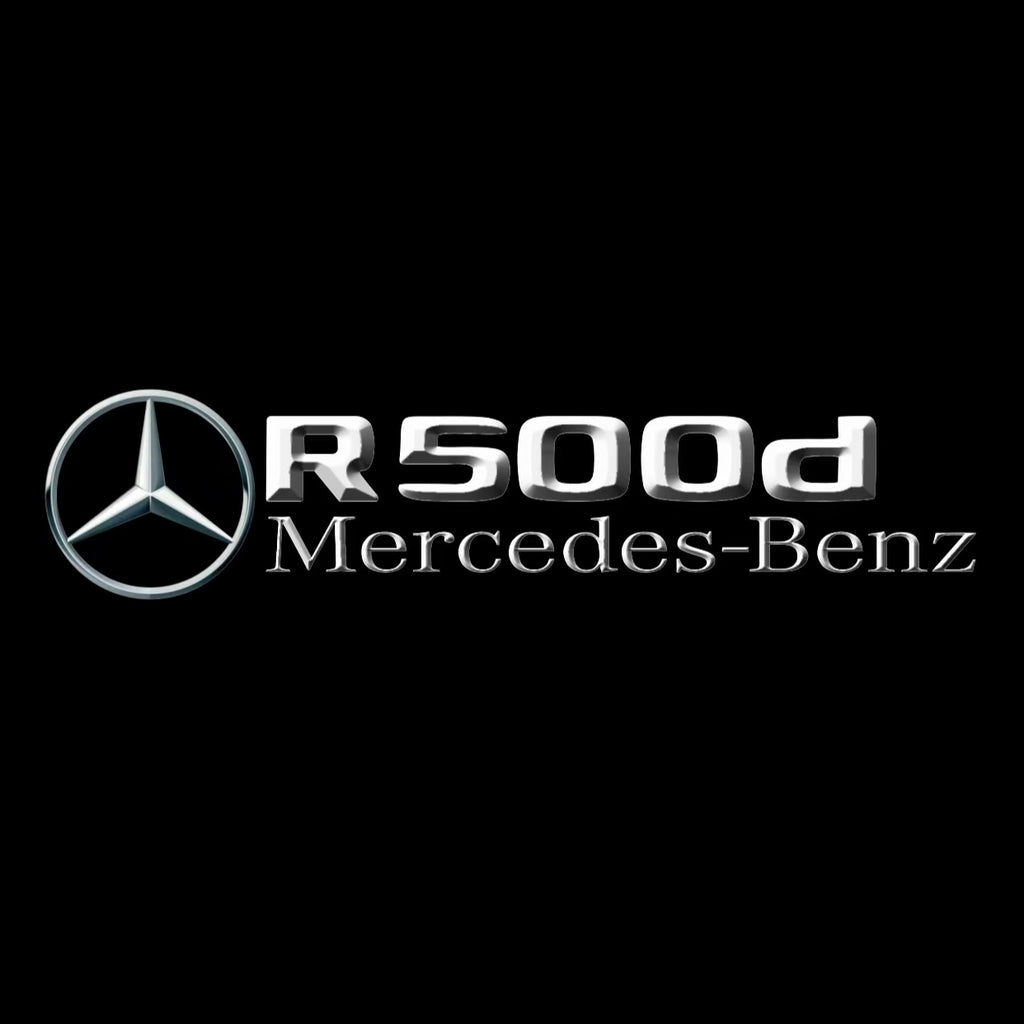 MERCEDES BENZ R 500d LOGO PROJECTOT LIGHTS  (quantity 1 = 1 set /2 door lights with 2 logo films)Nr.02M202