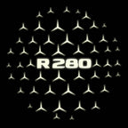 MERCEDES BENZ R 280 LOGO PROJECTOT LIGHTS  (quantity 1 = 1 set /2 door lights with 2 logo films)Nr.02M209