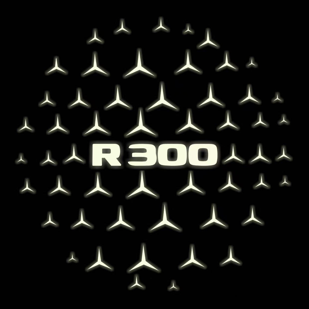 MERCEDES BENZ R 300 LOGO PROJECTOT LIGHTS  (quantity 1 = 1 set /2 door lights with 2 logo films)Nr.02M207