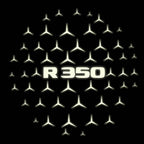 MERCEDES BENZ R 350 LOGO PROJECTOT LIGHTS  (quantity 1 = 1 set /2 door lights with 2 logo films)Nr.02M215