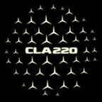 MERCEDES BENZ CLA 220 LOGO PROJECTOT LIGHTS  (quantity 1 = 1 set /2 door lights with 2 logo films)Nr.02M225