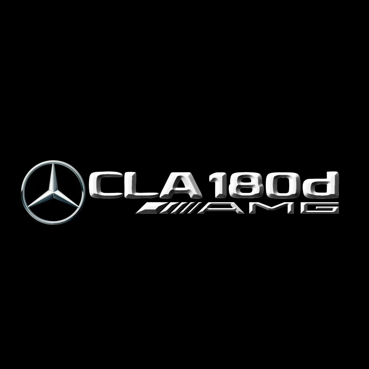 MERCEDES BENZ CLA 180d LOGO PROJECTOT LIGHTS (quantity 1 = 1 set /2 do ...